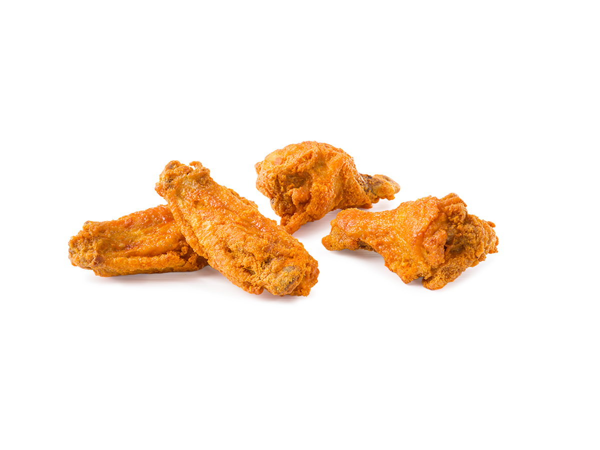 4 Piece Dry Rub Buffalo Chicken Wings